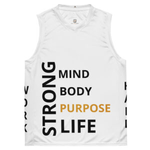 Recycled unisex basketball jersey